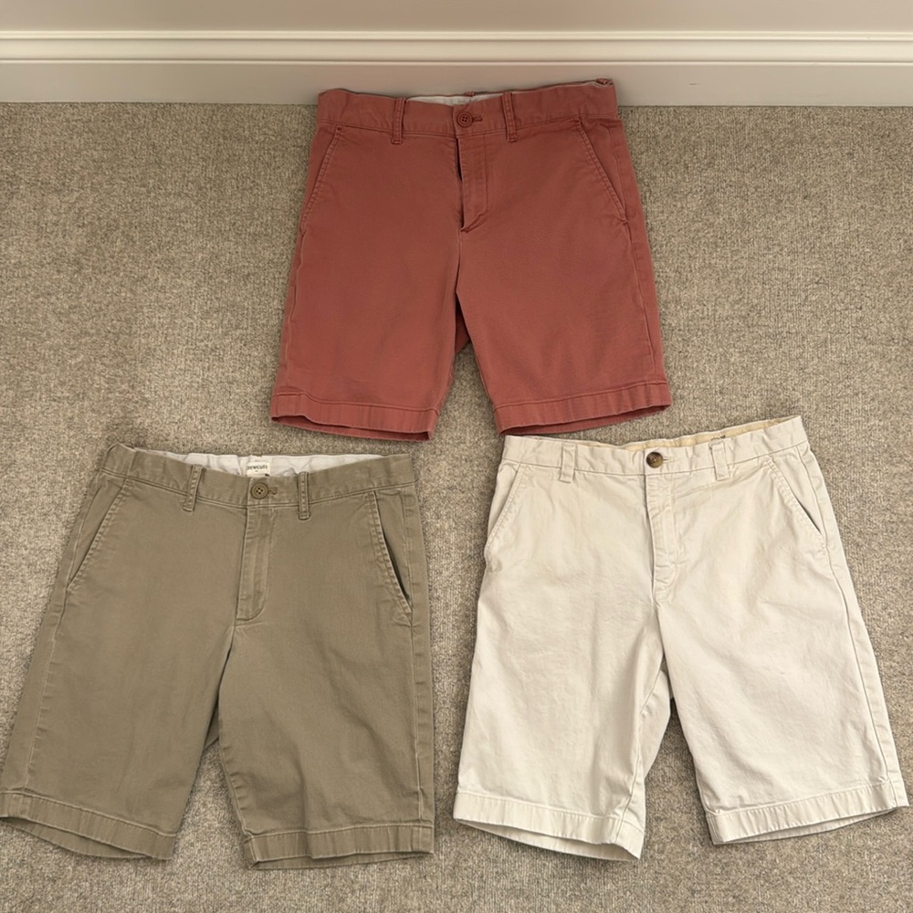 Bundle of three Jcrew and Vineyard Vines boys shorts size 14